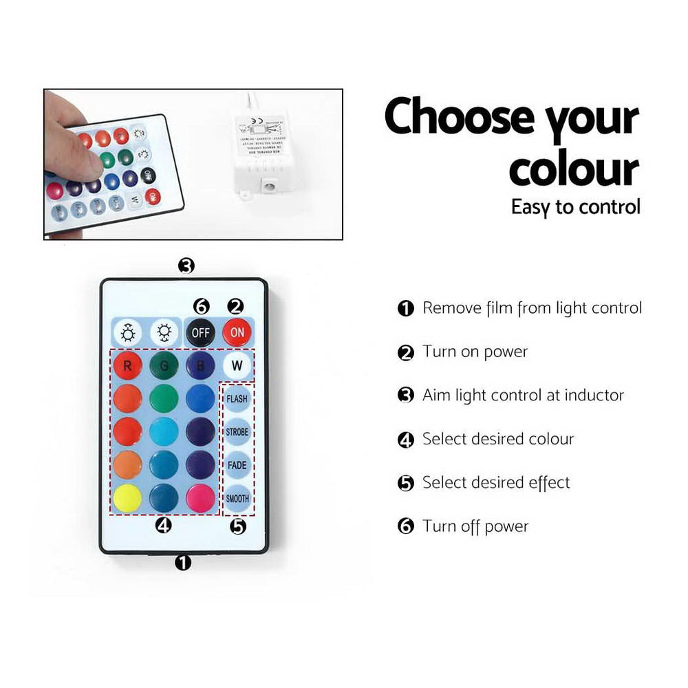 Crafted Comforts  Entertainment Unit TV Cabinet LED 189cm Black Elo