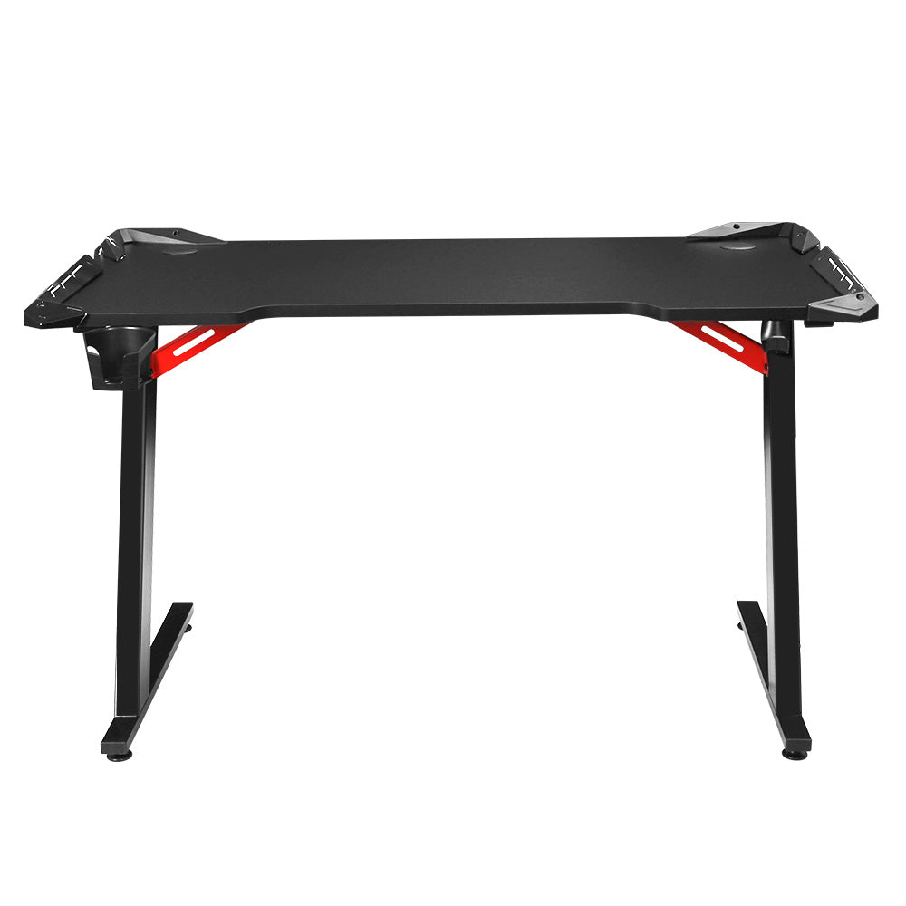 Crafted Comforts  Gaming Desk Computer Desks LED Light 120CM