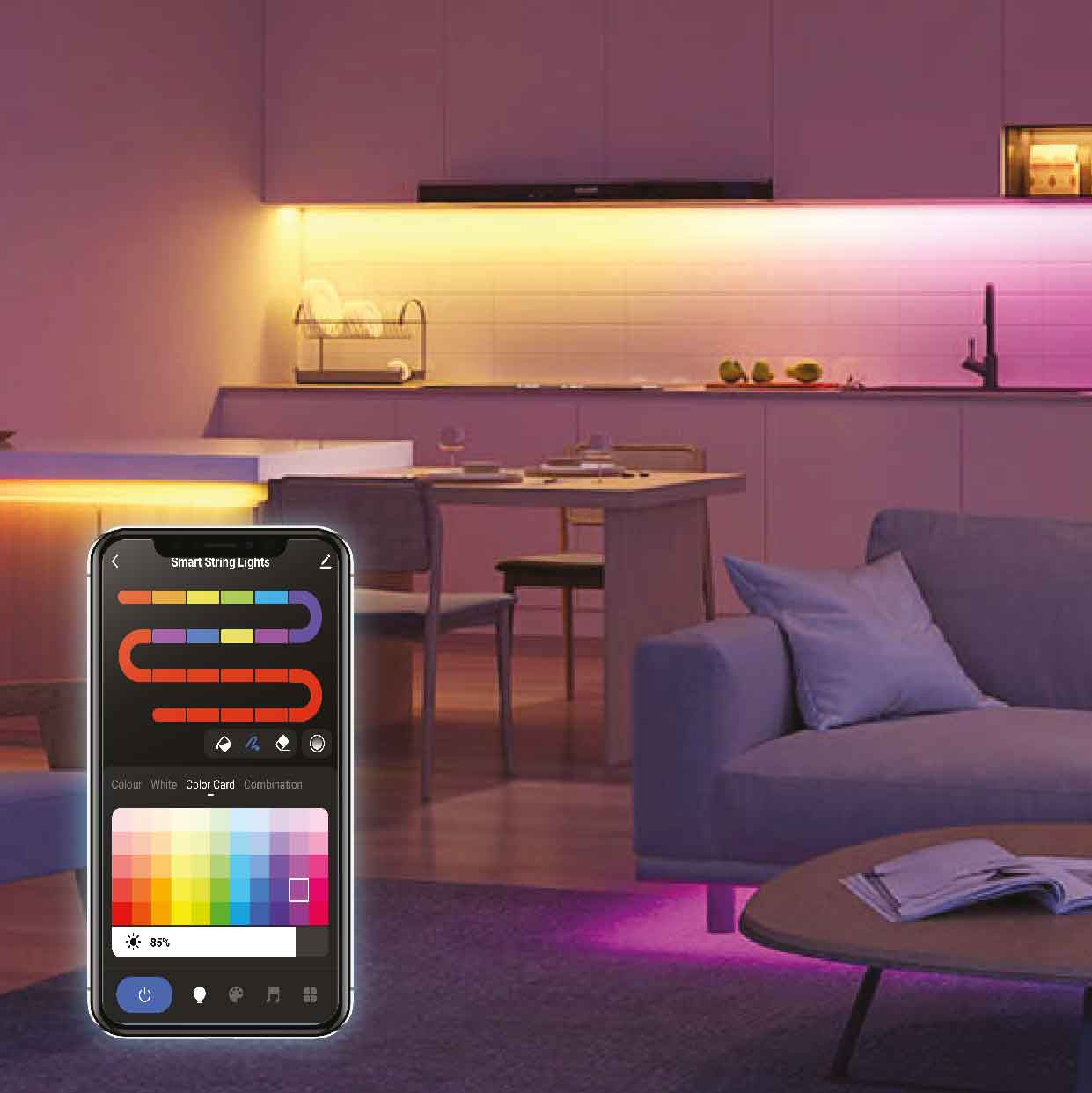Laser Smart LED Multicolour Strip Light - 3 metres