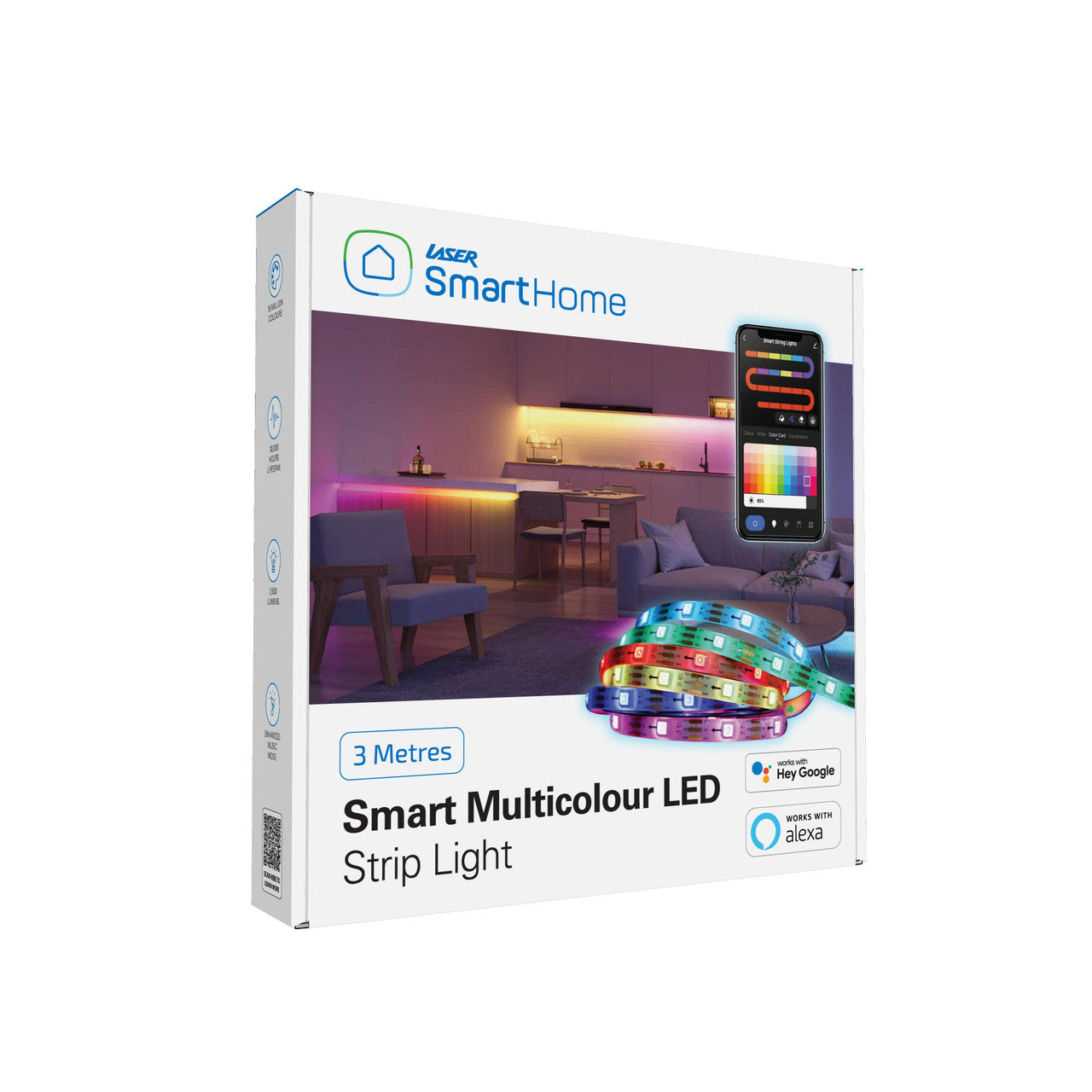 Laser Smart LED Multicolour Strip Light - 3 metres