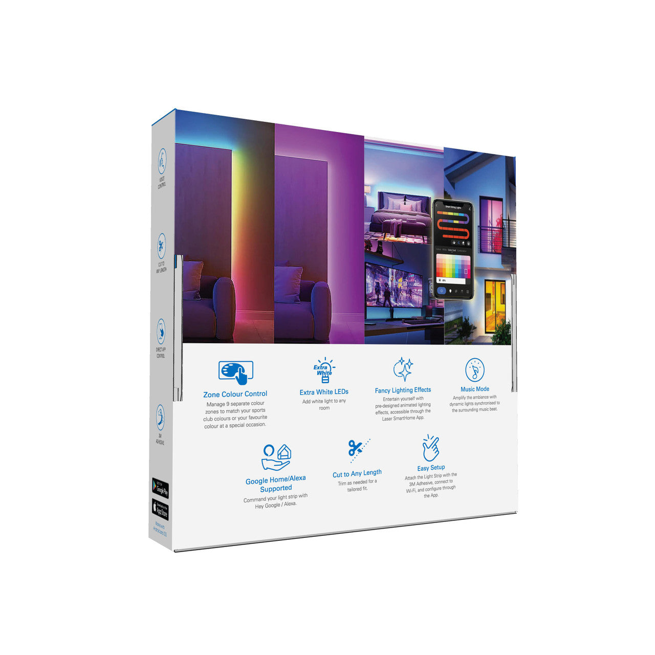 Laser Smart LED Multicolour Strip Light - 3 metres